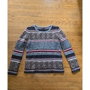 Maje Womens Wool Blend Metalic Chunky Knit Sweater Size 1